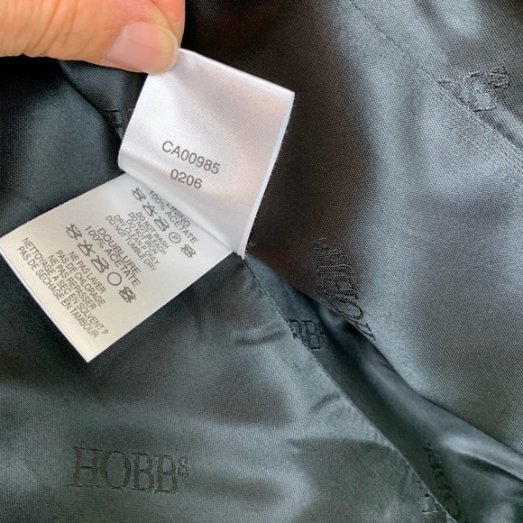 Hobbs Made in England Cashmere Blend Coat Size 10 - Picture 9 of 12